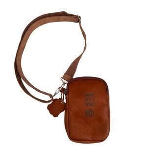 Sarge SLC-602 STI Toro Brown Leather Travel Pouch Case Crossbody Bag NWT